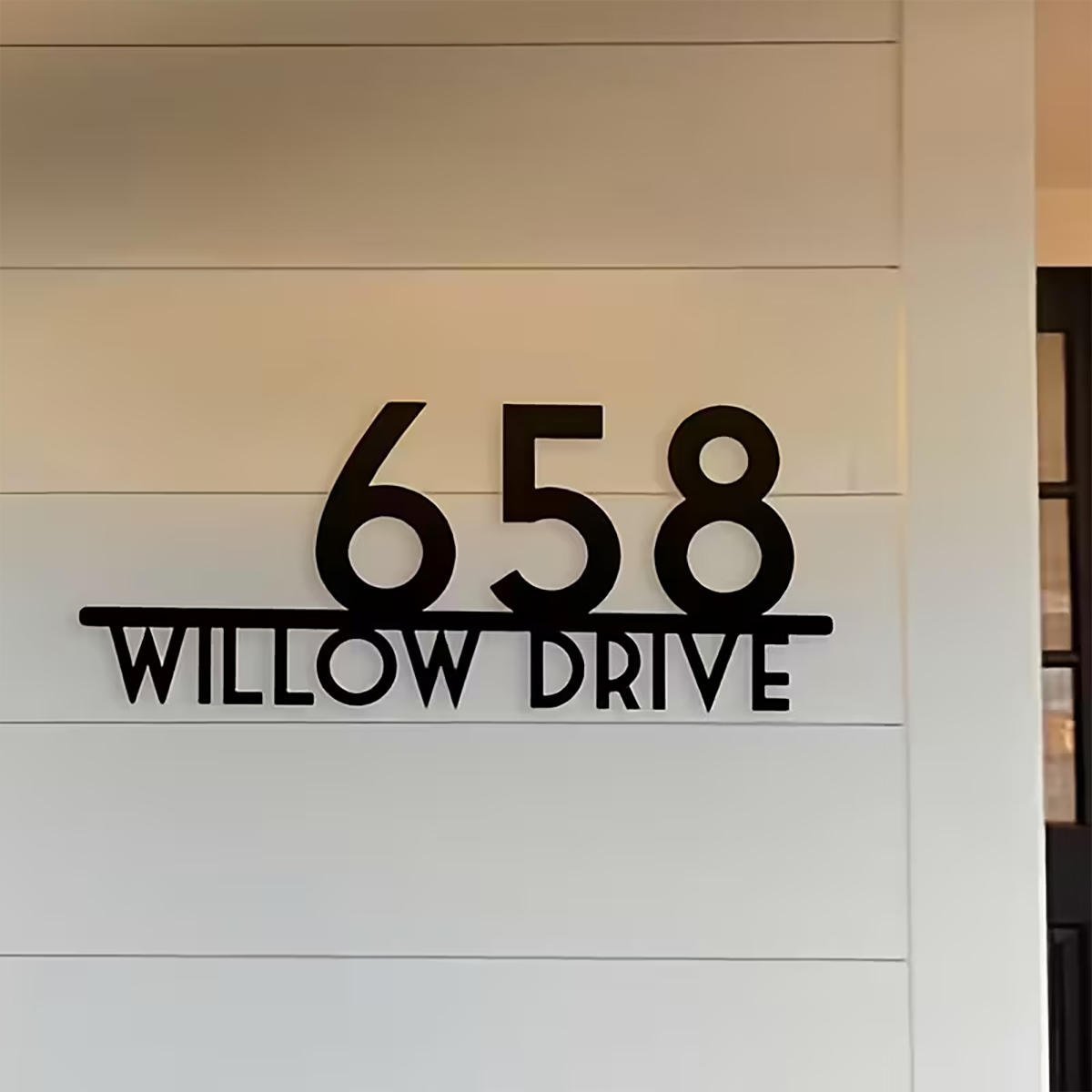 Home Office Number - Numéro de maison en métal personnalisé