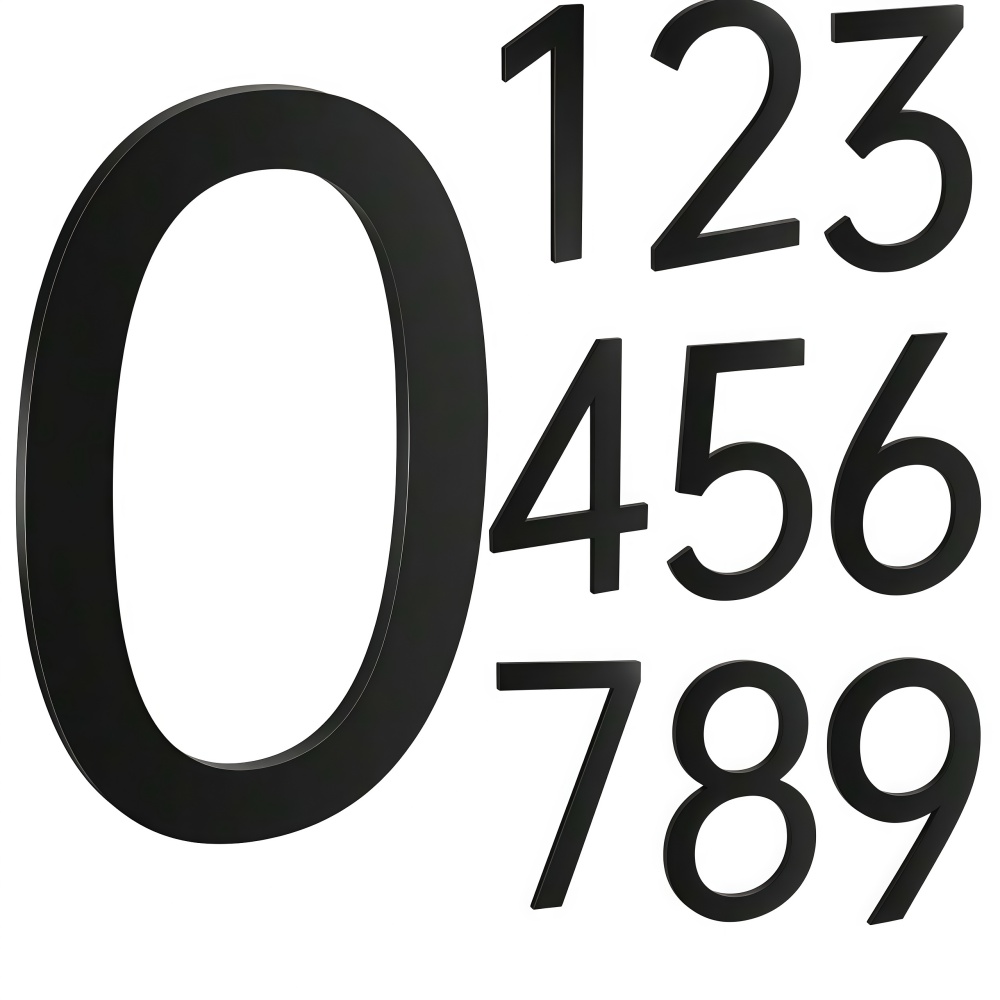 Home Office Number - Autocollants numériques 3D autocollants 0-9 pour