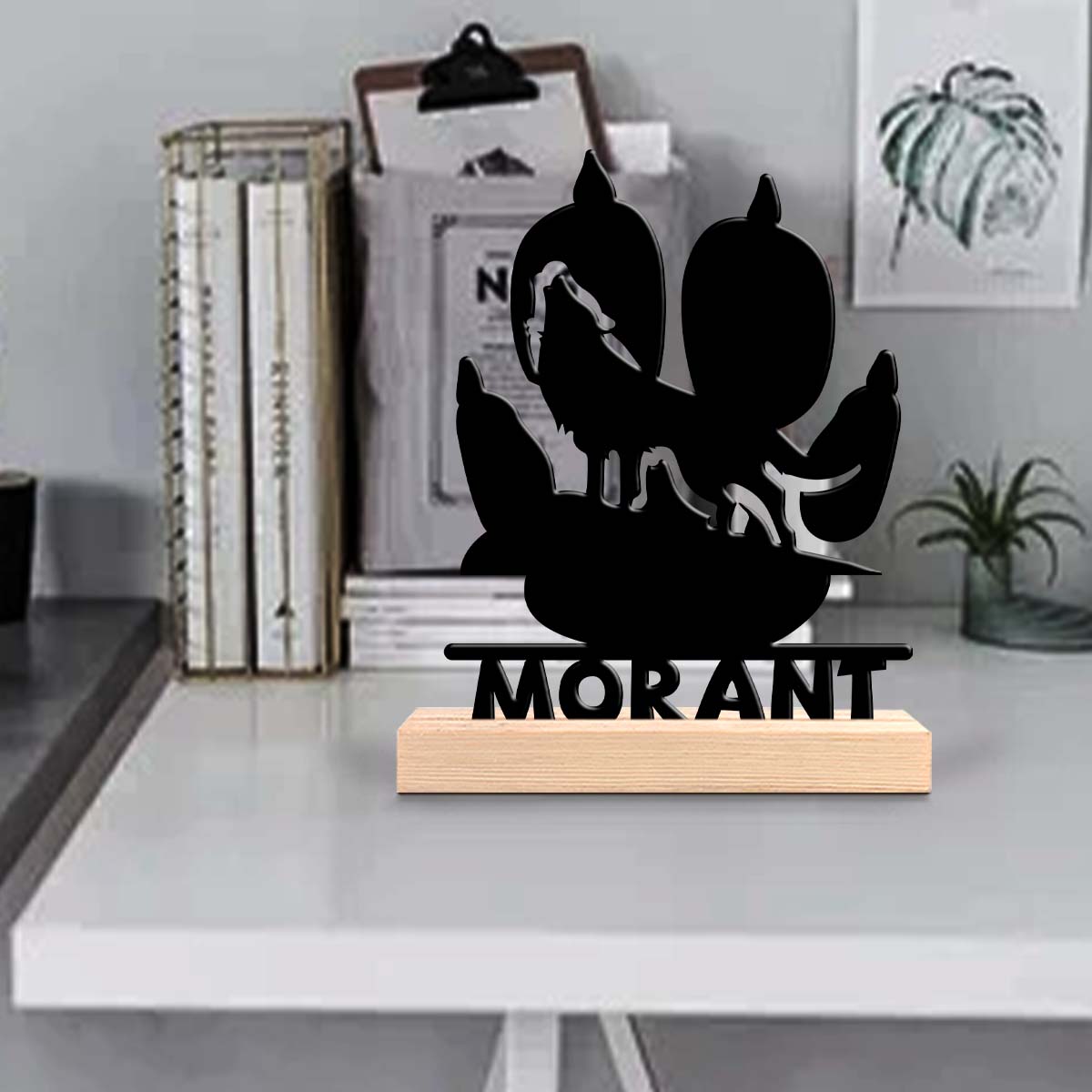 Home Office Minimalist - 1 pièce d'ornement métallique minimaliste personnalisé,