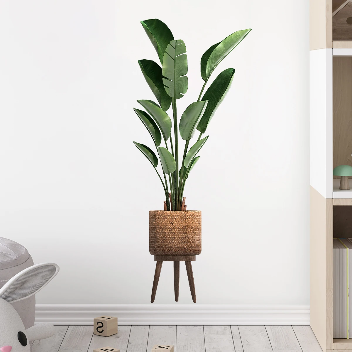 Home Office Simulator - Autocollant mural ornemental en pot, plante