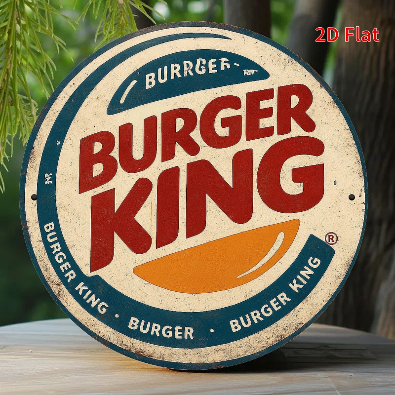 Home Office Logo - Logo Burger King rétro en bois