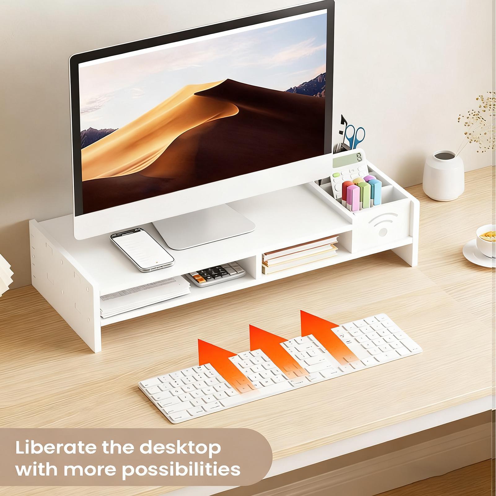 Monitor Riser Stand - Support de moniteur d'ordinateur pour bureau,