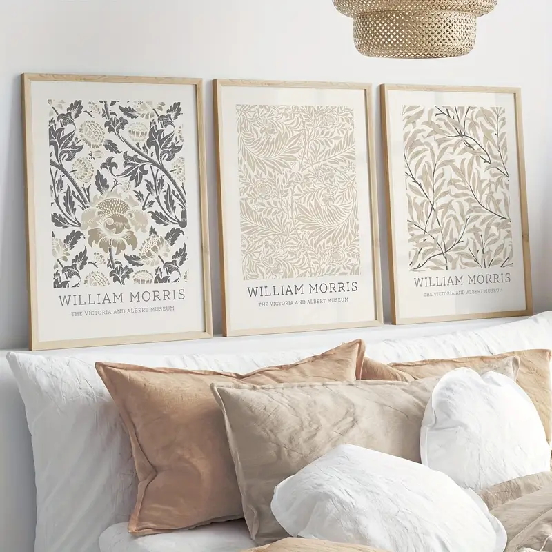 Home Office Minimalist - Affiche en toile minimaliste William Morris,