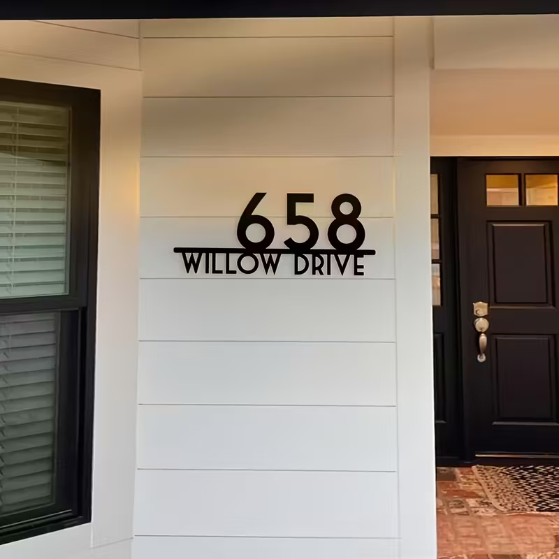 Numéro de maison en métal pers - Home Office Number avis et prix