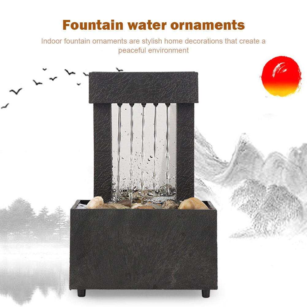 Fontaine d'eau d'intérieur, or - Home Office Feng Shui avis et prix