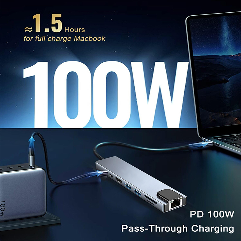 Hub USB Type C 8 en 1 pour Mac - Home Office For Mac avis et prix