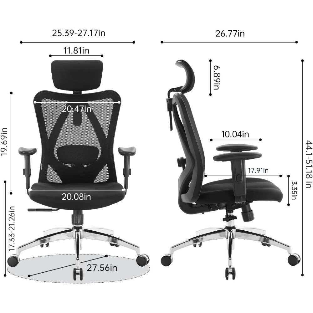 Chaise de bureau ergonomique e - Home Office Desk avis et prix