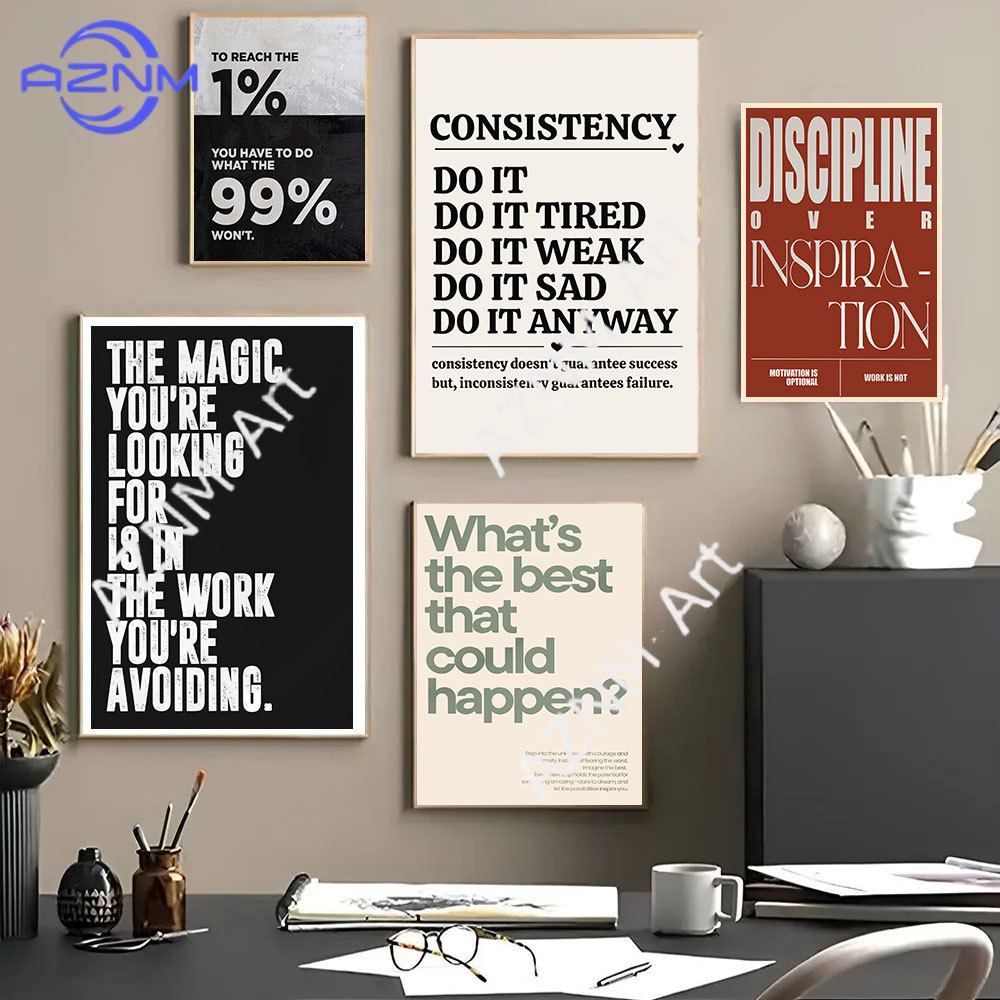 Affiches d'art minimalistes av - Home Office Room Inspiration avis et prix