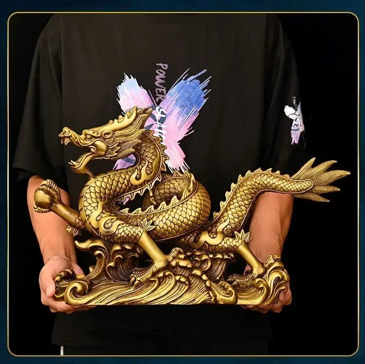 Ornements de dragon en cuivre  - Home Office Feng Shui avis et prix