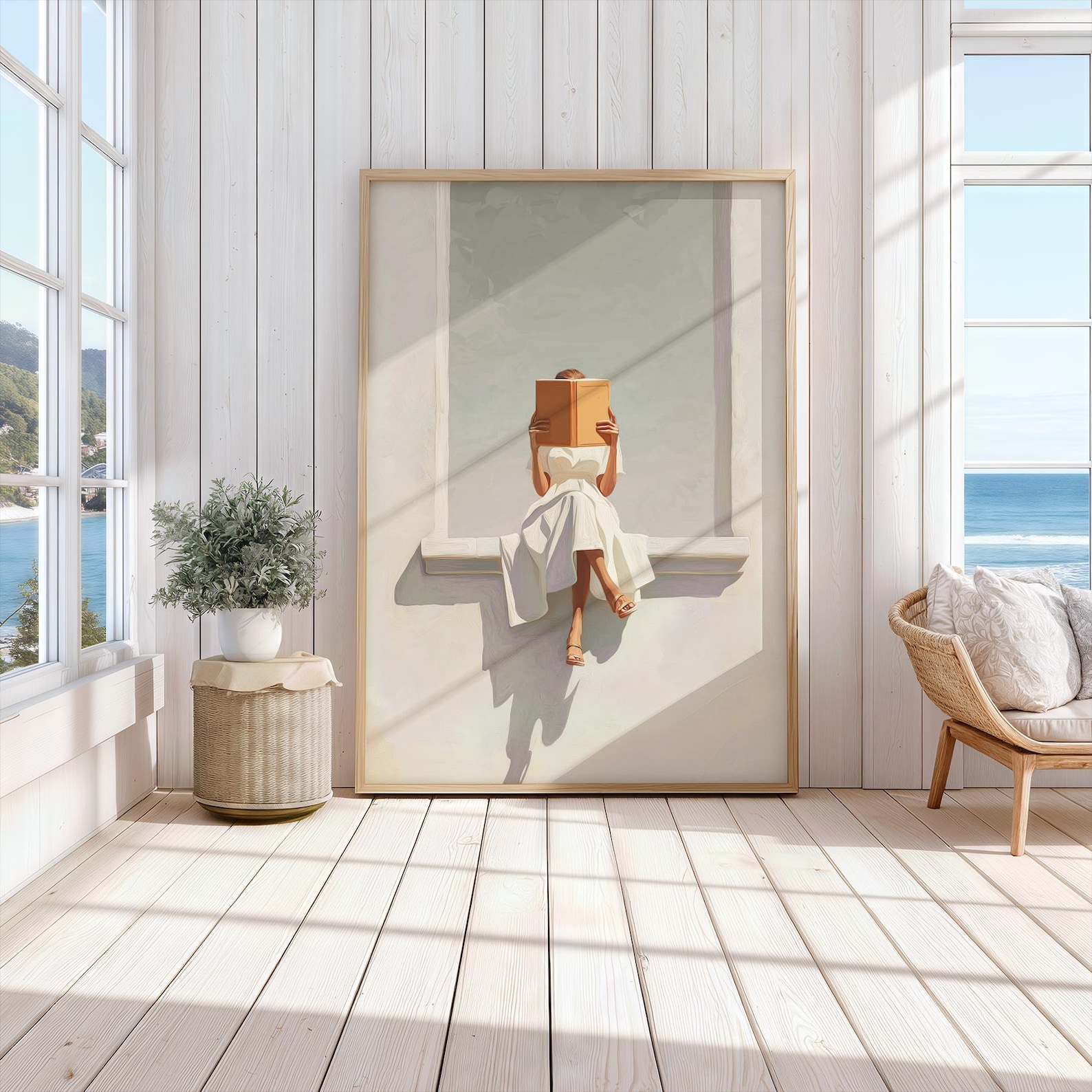 Impression sur toile d'une fem - Home Office Minimalist avis et prix