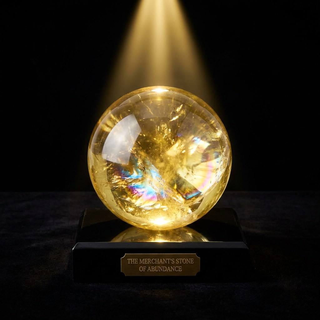 Sphère de cristal de citrine n - Home Office Feng Shui avis et prix