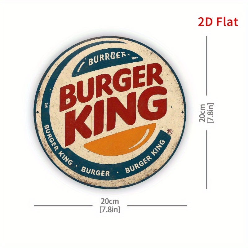 Logo Burger King rétro en bois - Home Office Logo avis et prix