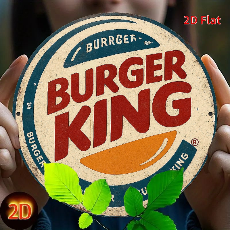 Logo Burger King rétro en bois - Home Office Logo avis et prix