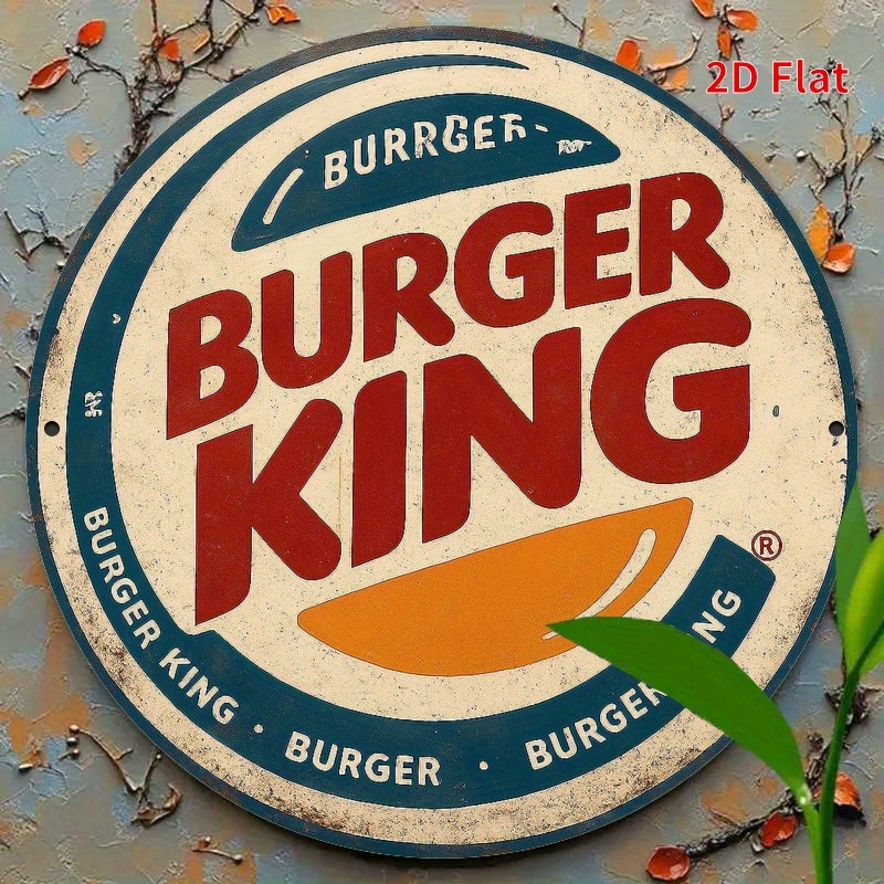 Logo Burger King rétro en bois - Home Office Logo avis et prix