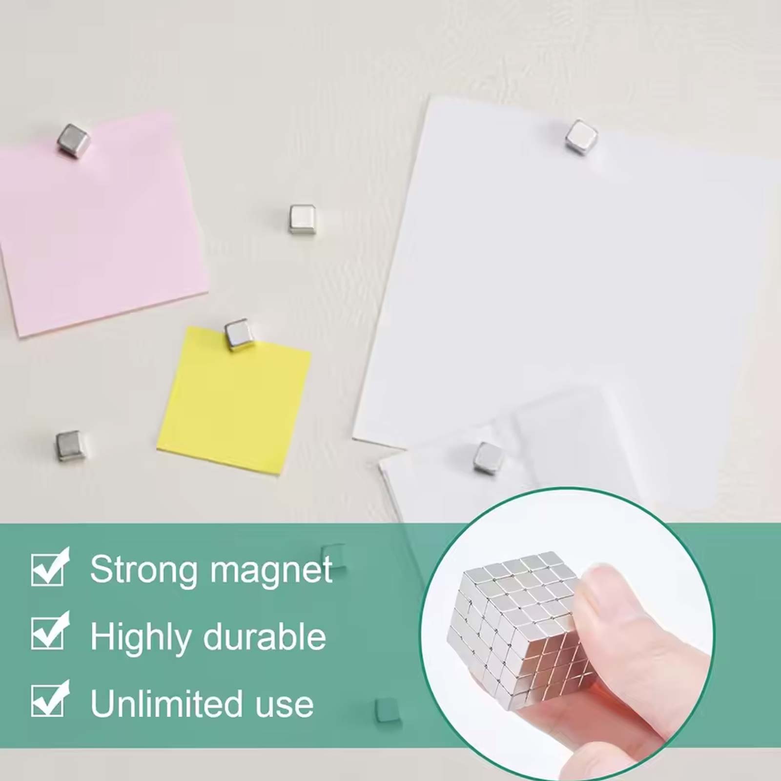 50/100 pièces petits Cubes mag - Whiteboard Magnetic avis et prix