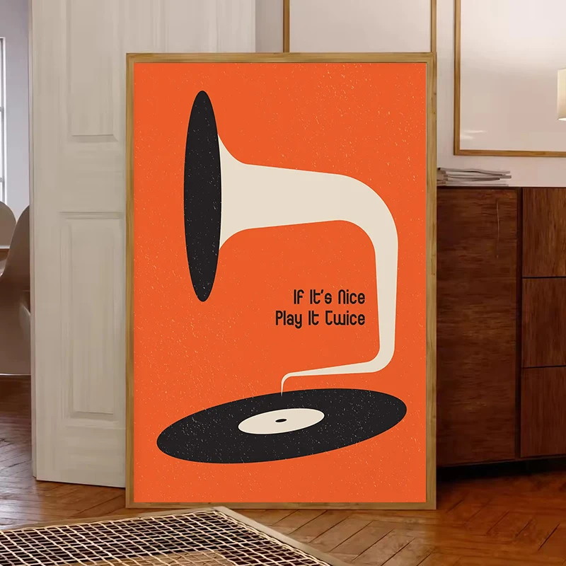 Impression sur toile de disque - Home Office Minimalist avis et prix