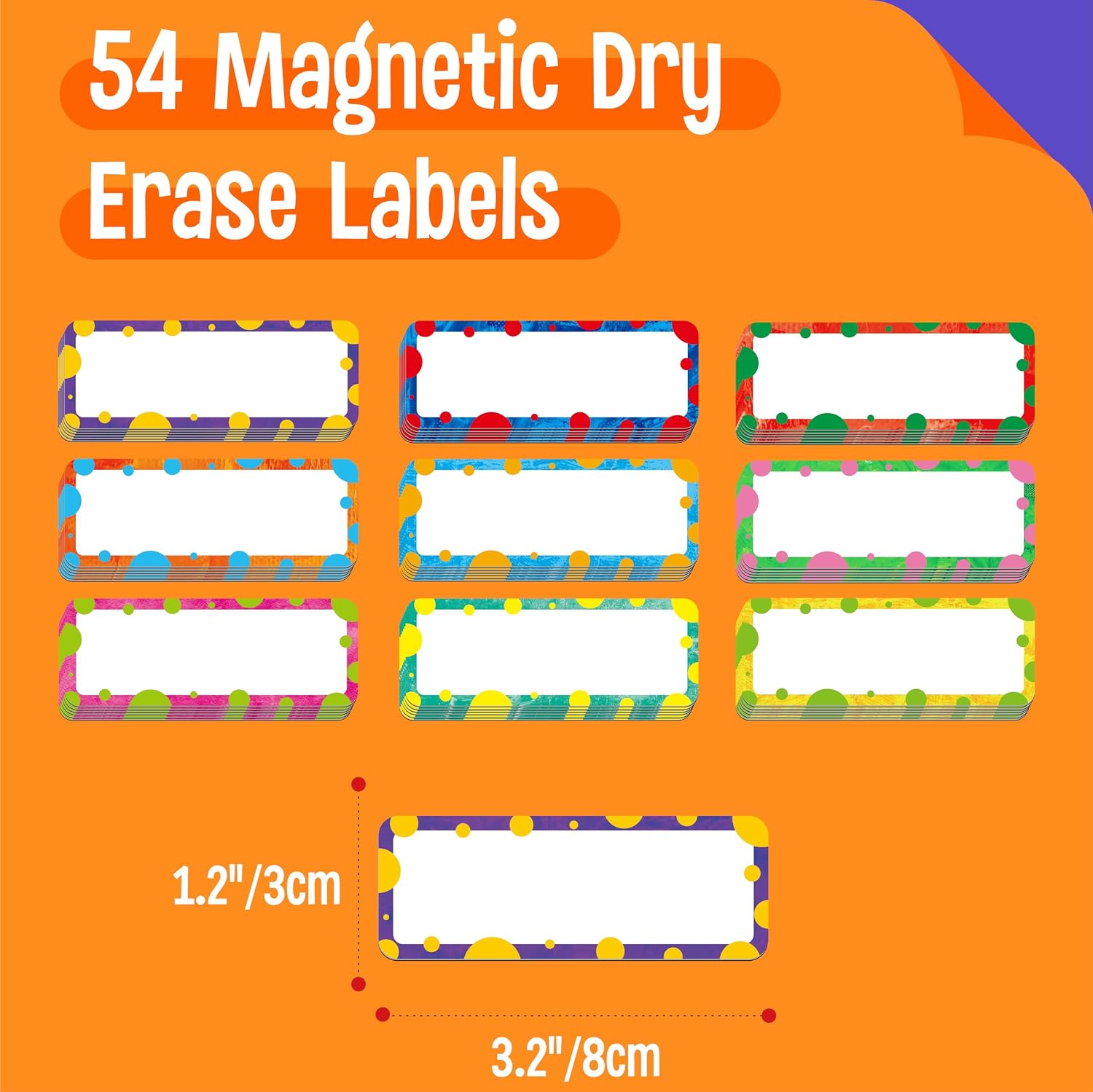 54 étiquettes magnétiques effa - Whiteboard Magnetic avis et prix
