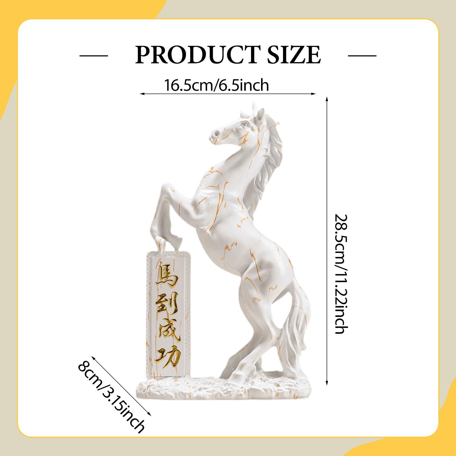 Statue de cheval en résine, dé - Home Office Representative avis et prix
