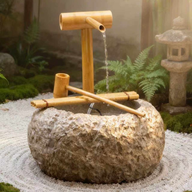 Fontaine d'eau extérieure zen  - Home Office Feng Shui avis et prix