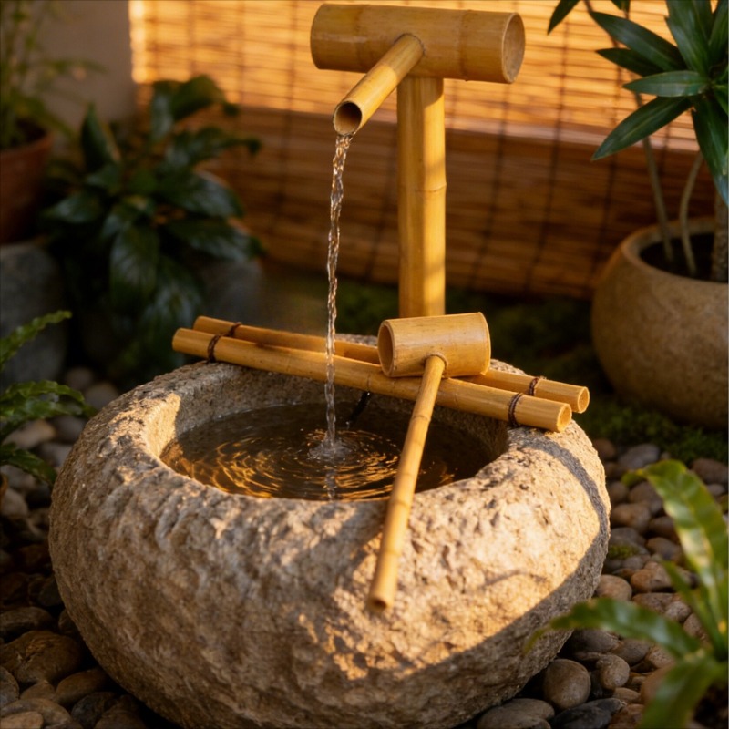 Fontaine d'eau extérieure zen  - Home Office Feng Shui avis et prix
