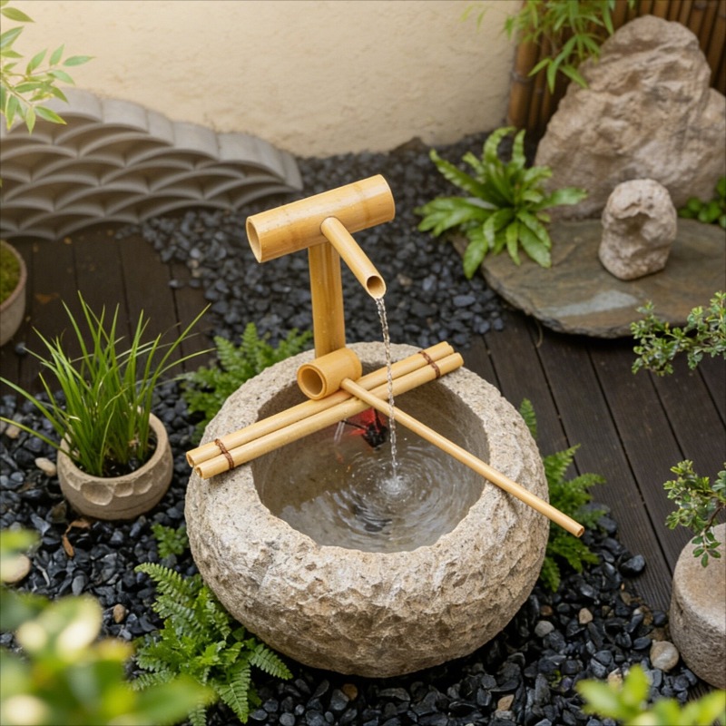 Fontaine d'eau extérieure zen  - Home Office Feng Shui avis et prix