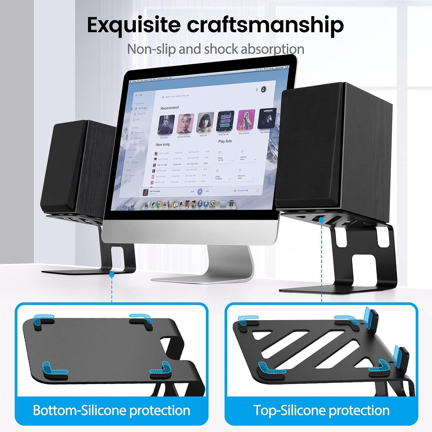 Lot de 2 supports de haut-parl - Monitor Riser Stand avis et prix