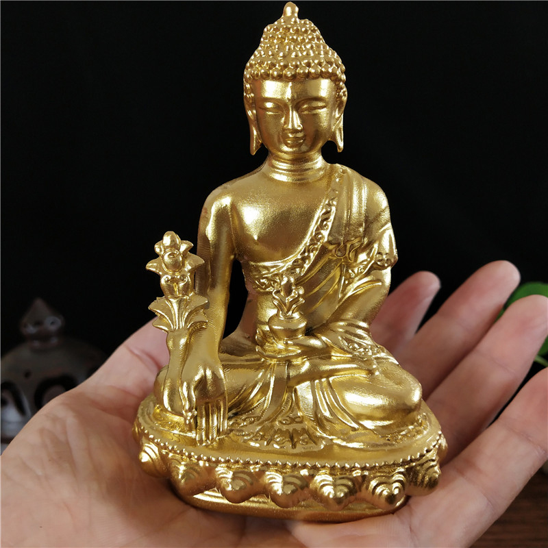 Goldn médecine bouddha Statue  - Home Office Feng Shui avis et prix