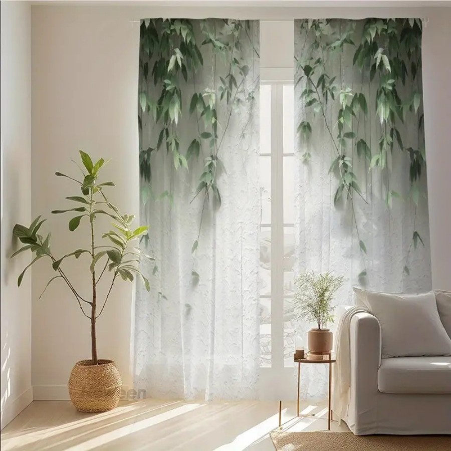Lot de 2 rideaux transparents  - Home Office Minimalist avis et prix
