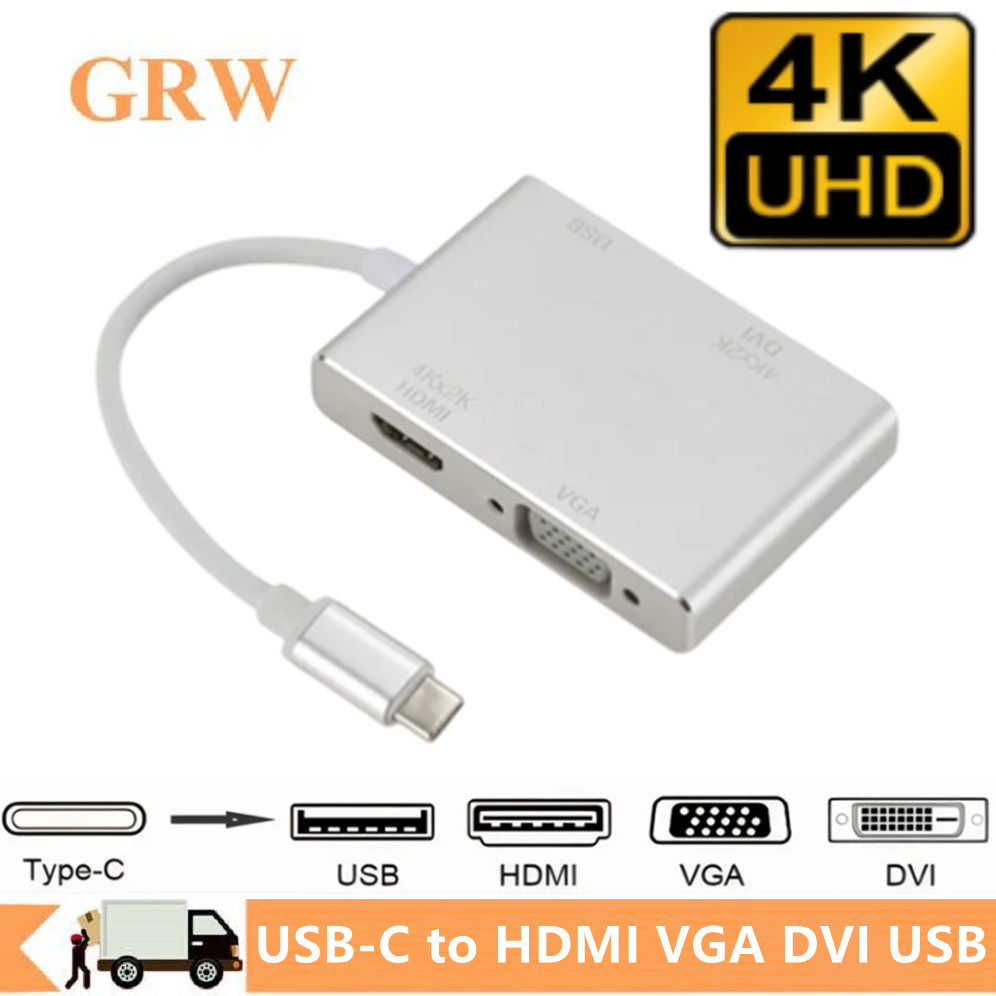 4K Type C vers HDMI VGA USB DV - Home Office For Mac avis et prix